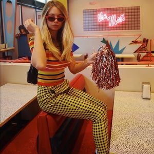 Multi-colored 70s Top